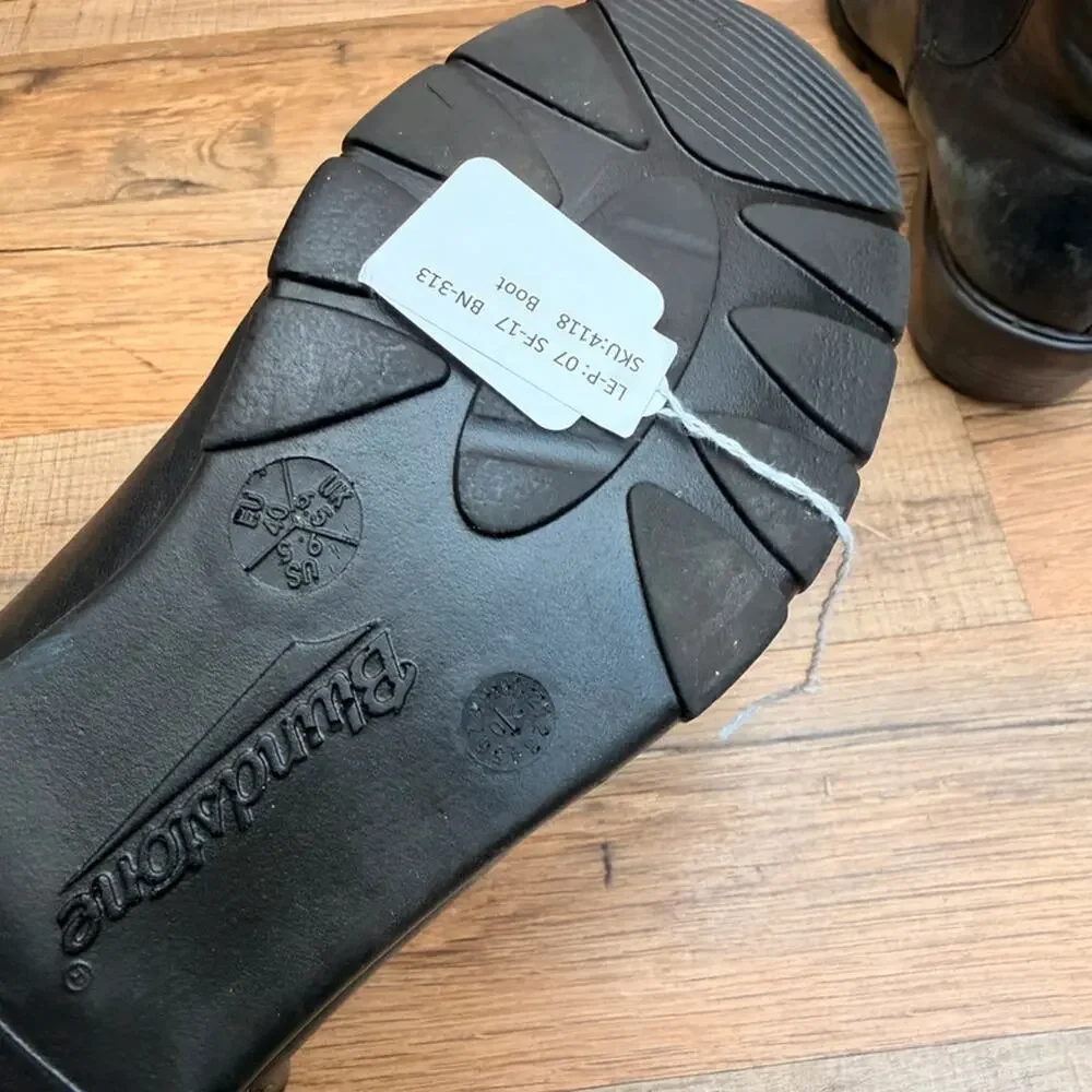Blundstone Women's size 9.5 1671 Heeled Chelsea Black Leather Premium Boots